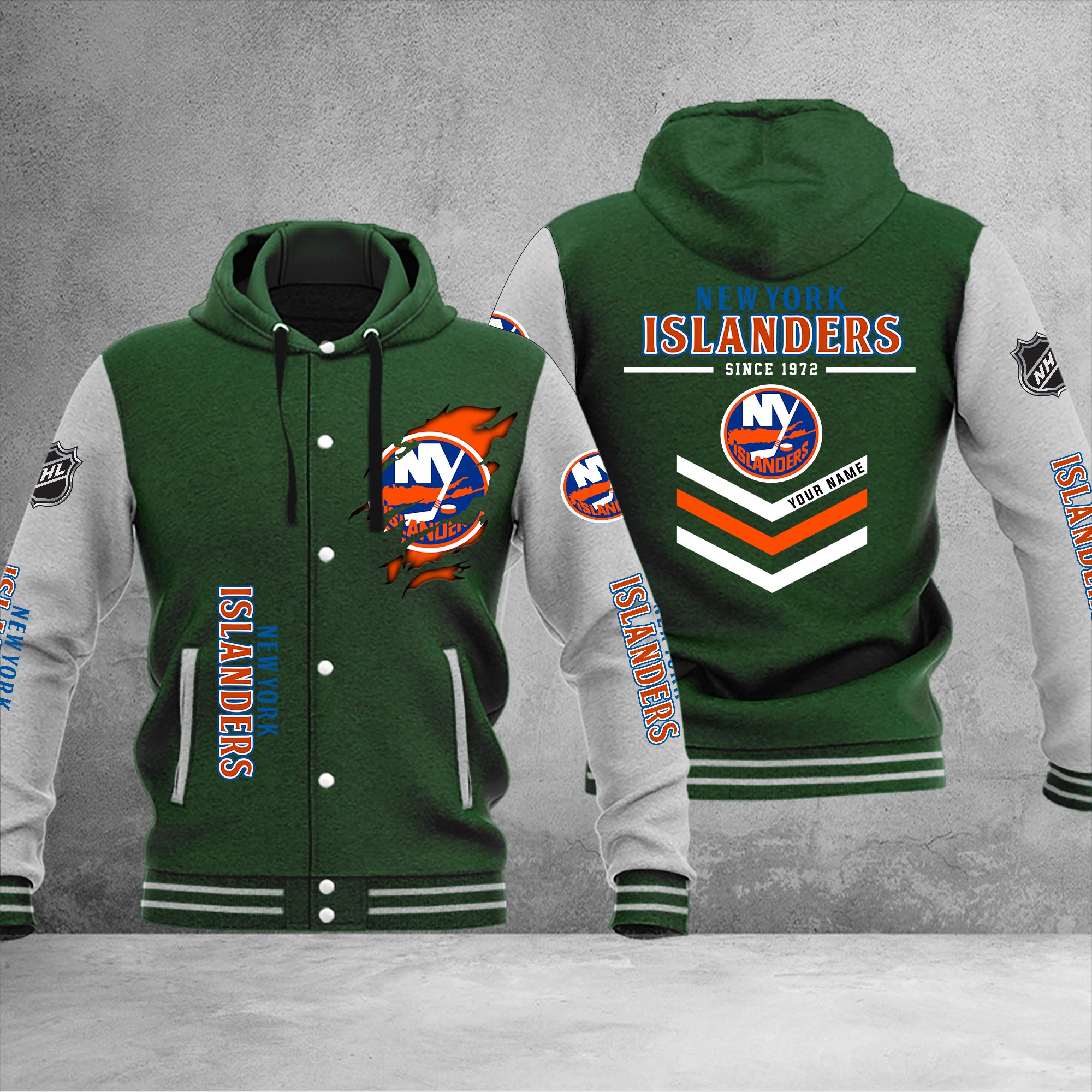 New York Islanders Varsity Baseball Jacket – Nousty