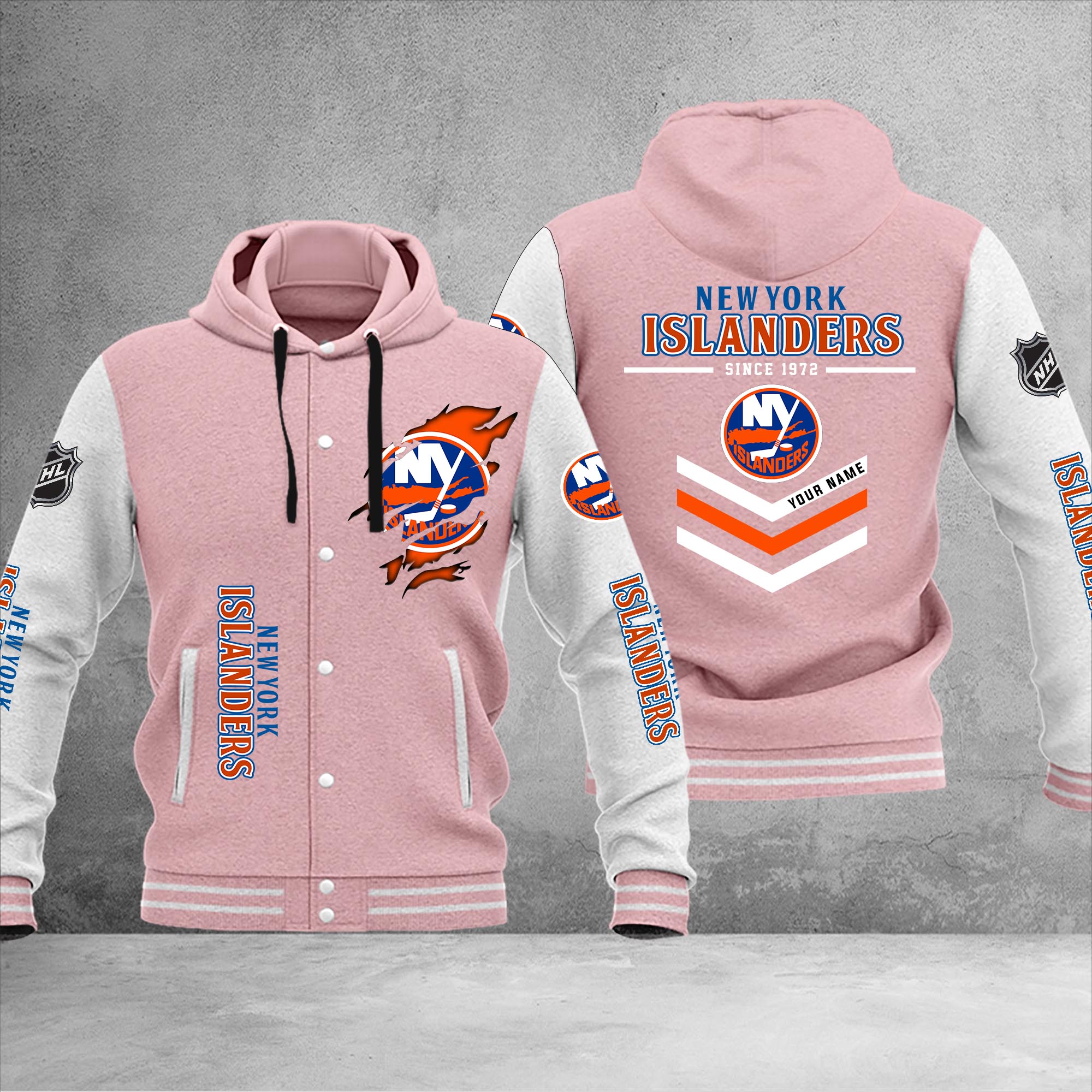 New York Islanders Varsity Baseball Jacket – Nousty