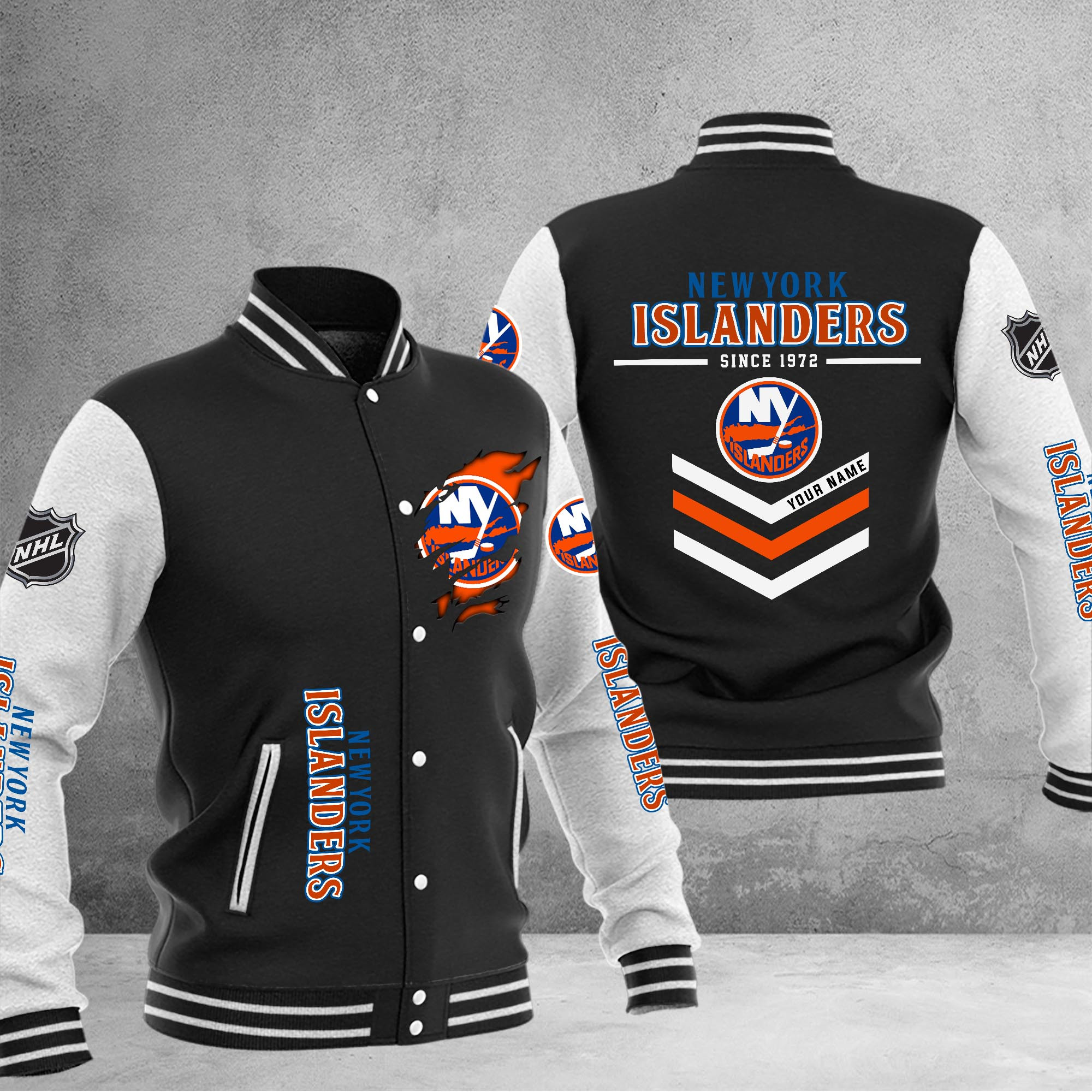 New York Islanders Varsity Baseball Jacket – Nousty