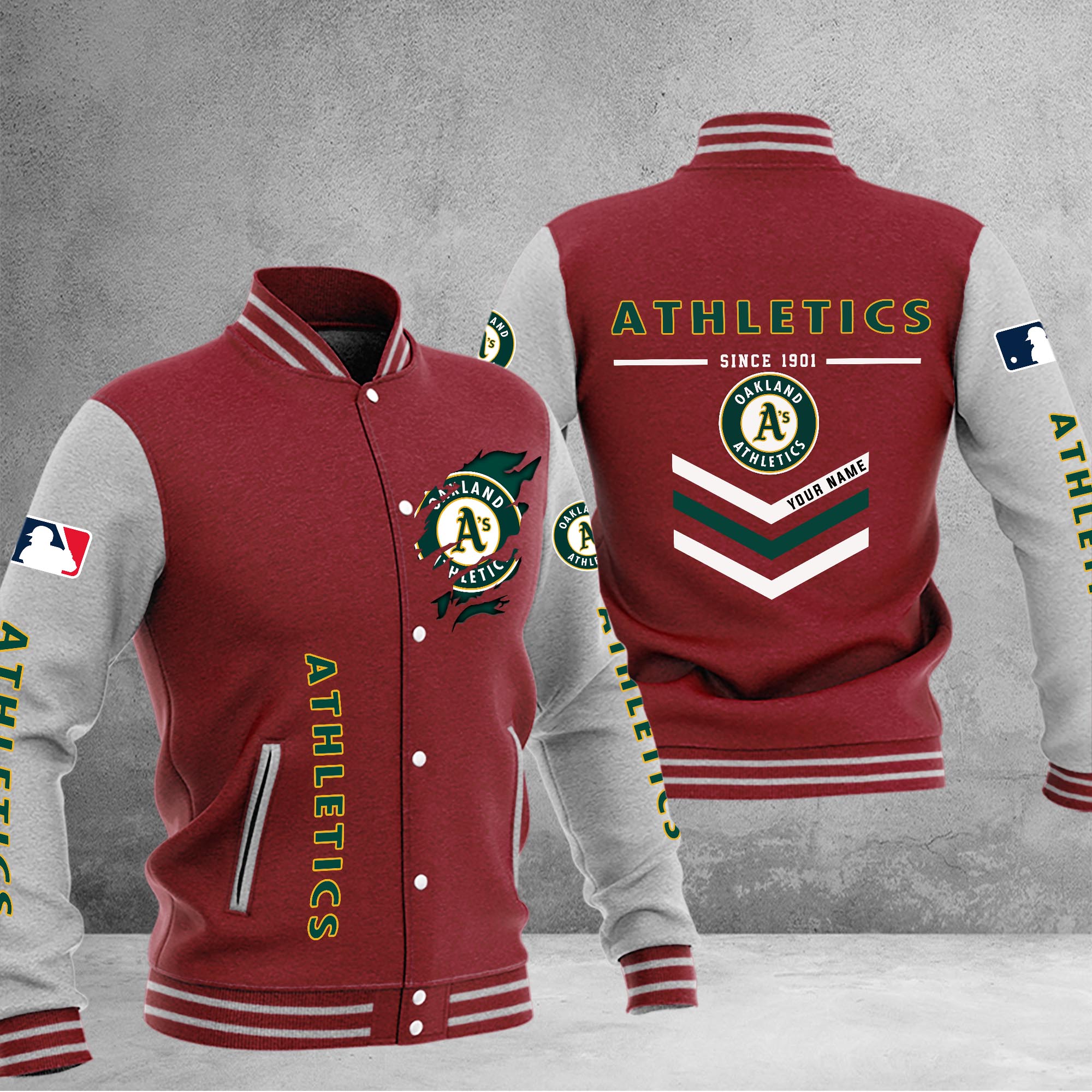 Oakland Athletics Varsity Baseball Jacket – Weesti
