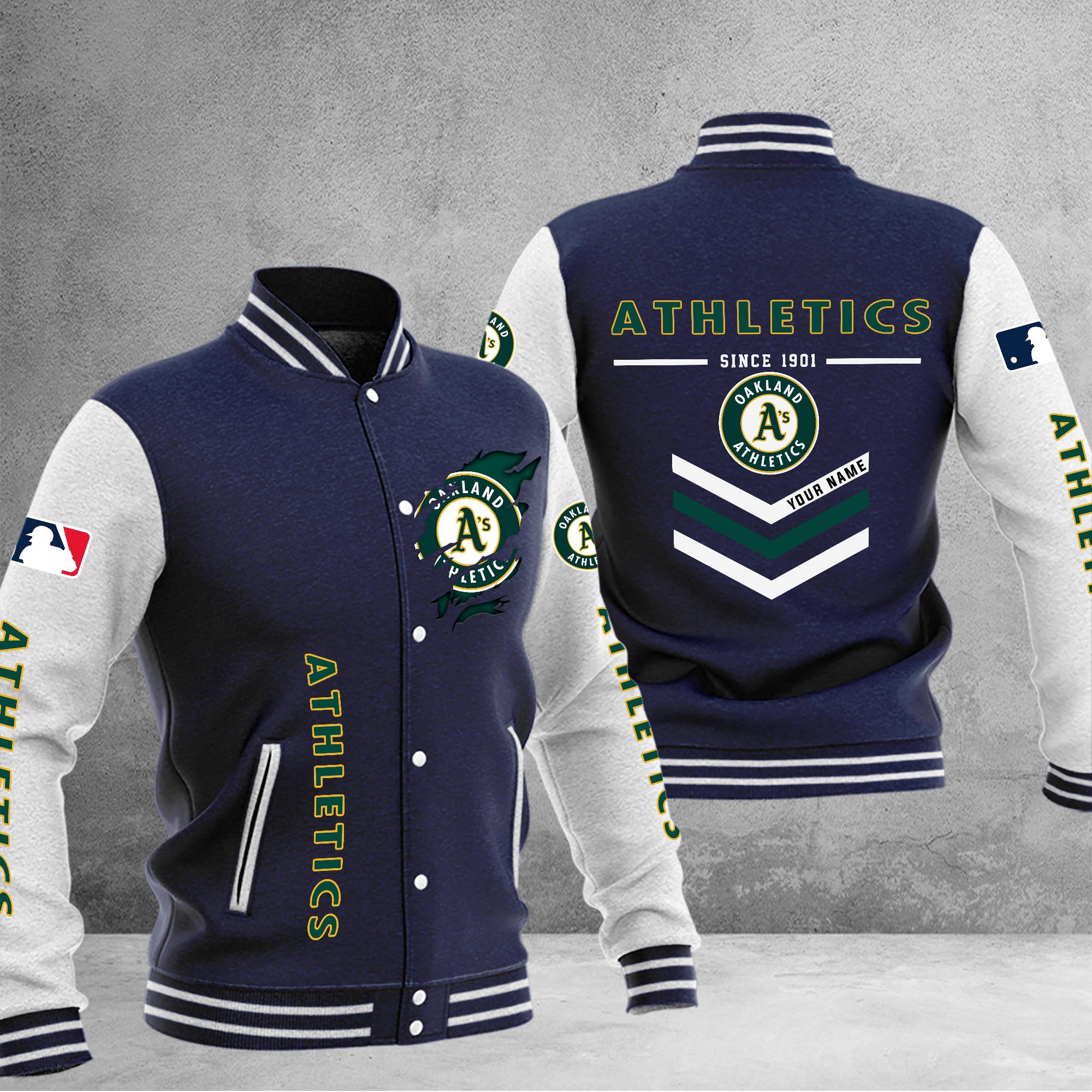 Oakland Athletics Varsity Baseball Jacket – Nousty