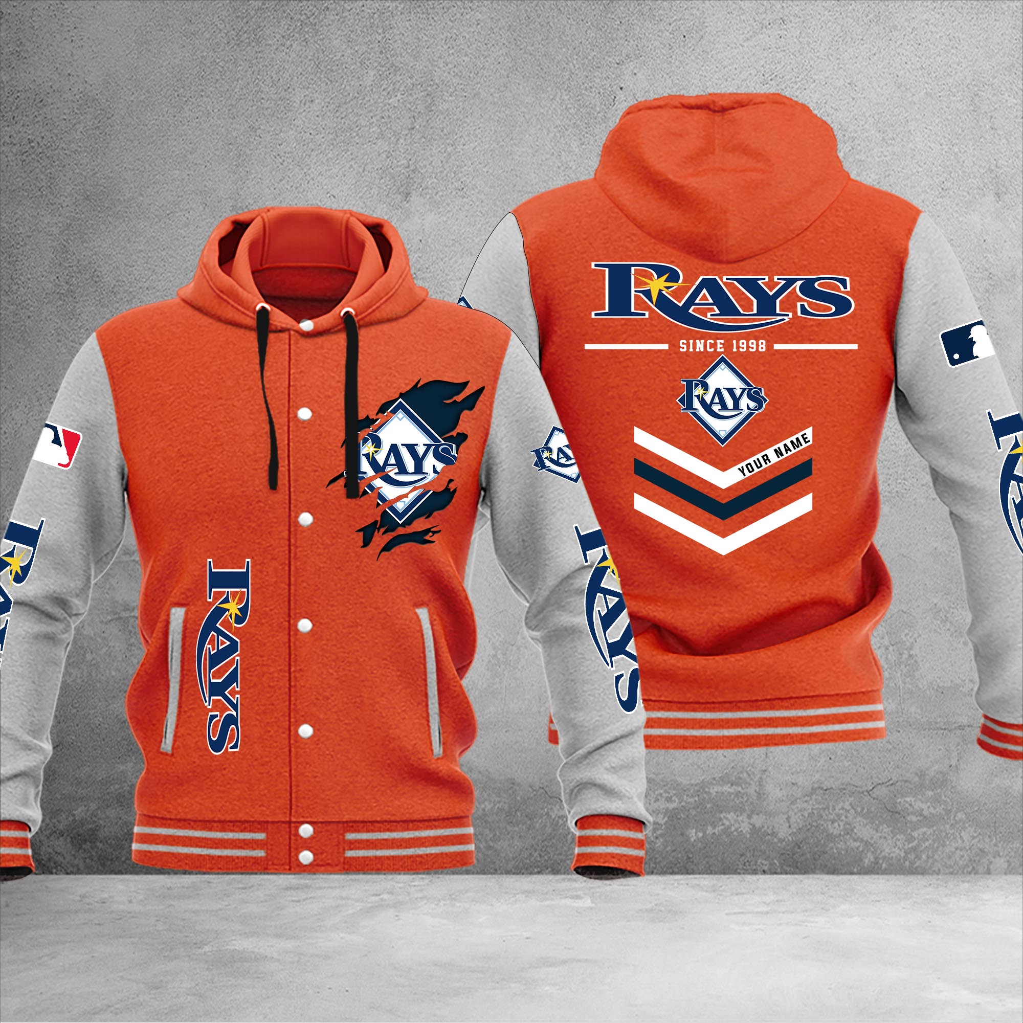 Tampa Rays Jacket Tampa Bay Rays Varsity Baseball Jacket – Nousty