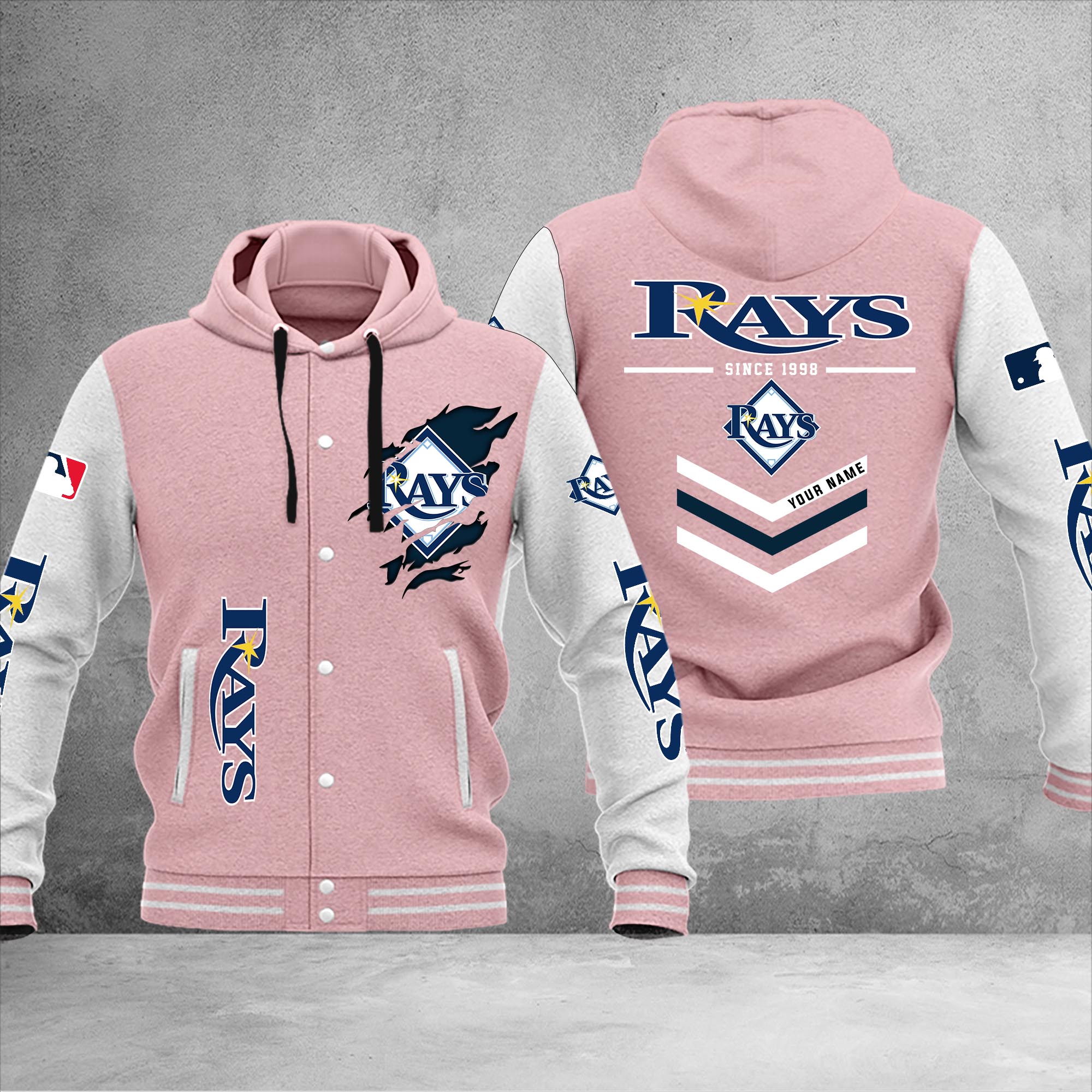 Tampa Rays Jacket Tampa Bay Rays Varsity Baseball Jacket – Nousty