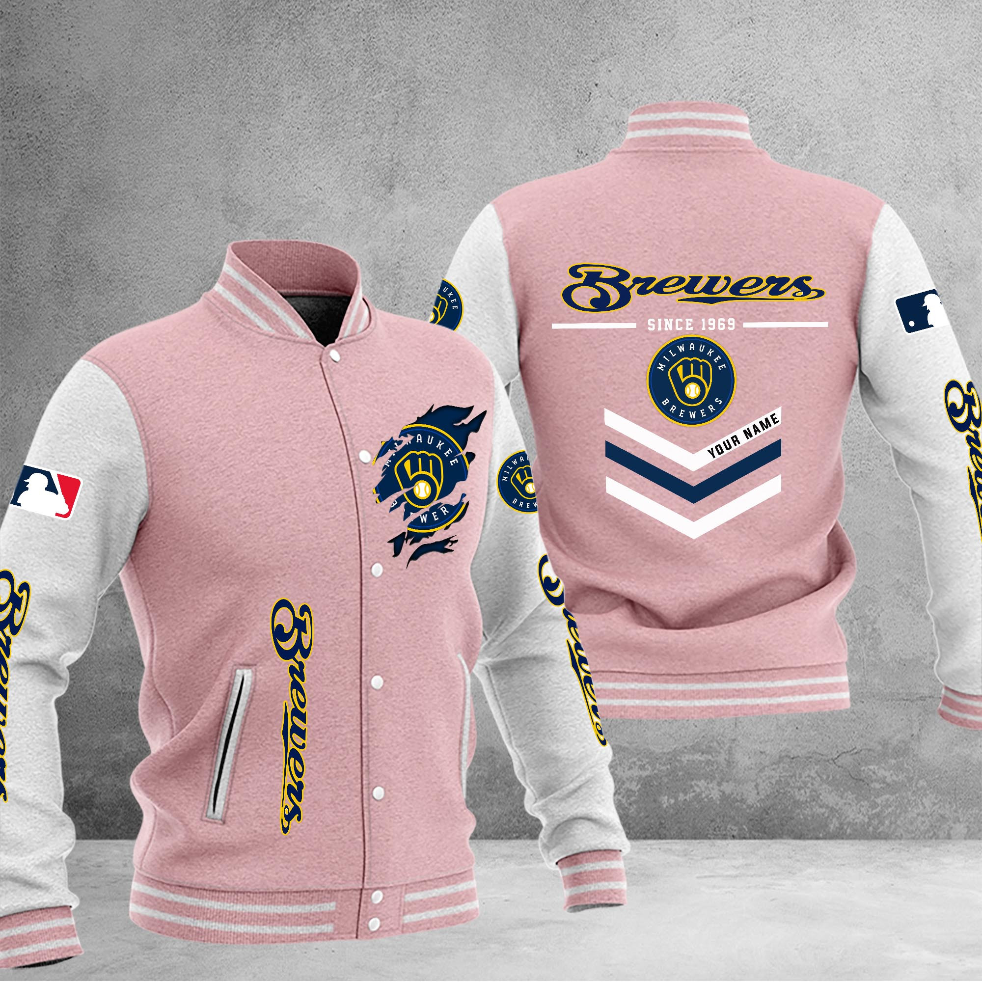 Milwaukee Brewers Varsity Baseball Jacket – Weesti