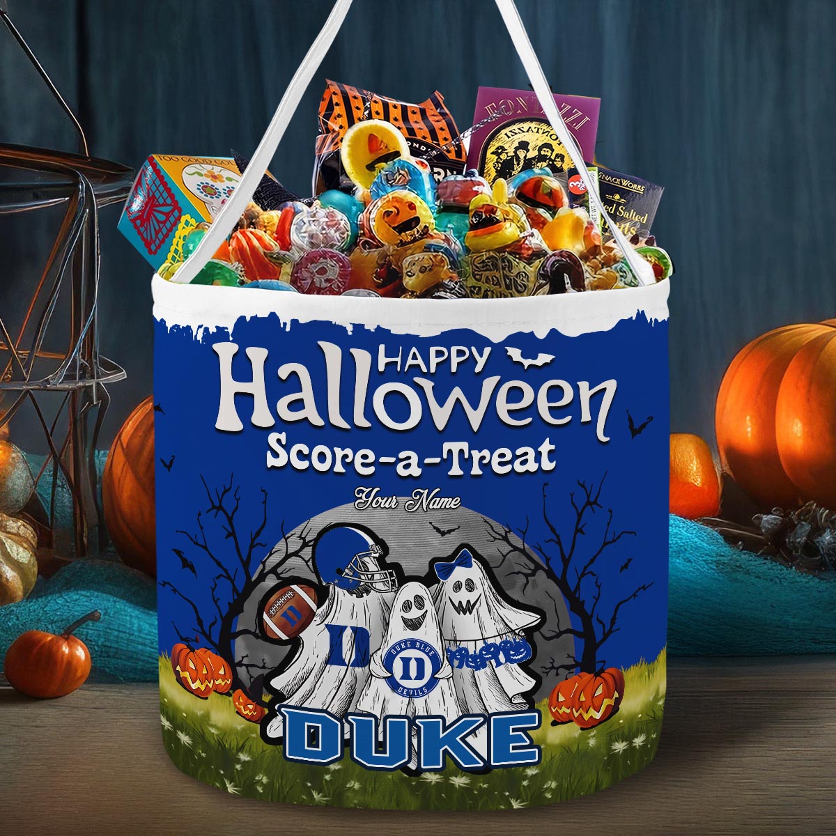 Duke Blue Devils Happy Halloween Candy Basket – Nousty