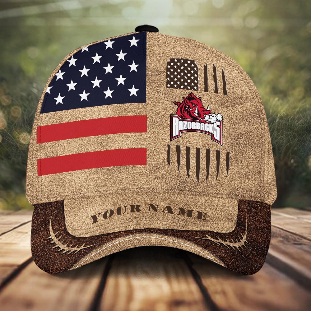 Arkansas Razorbacks American Flag Cap – Nousty