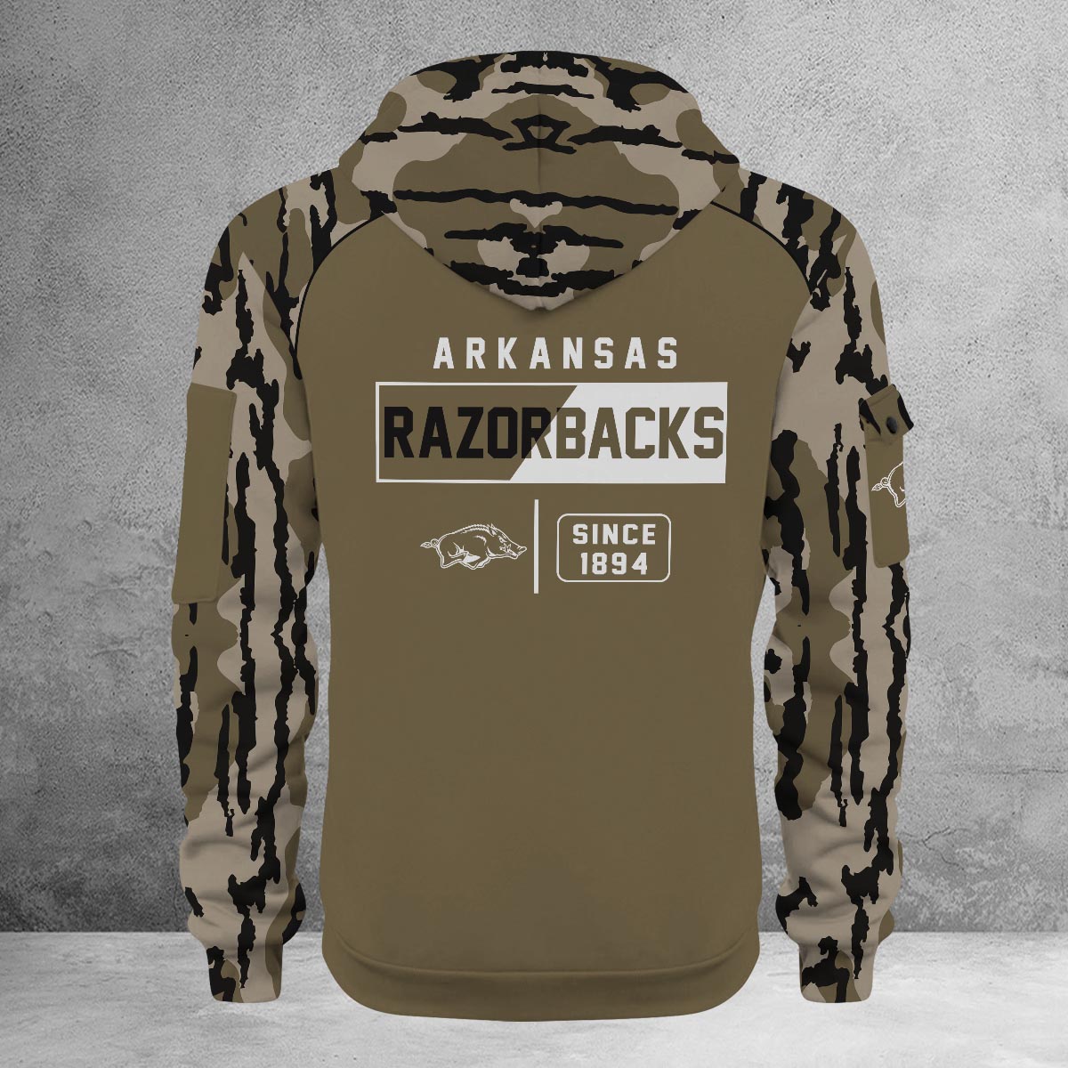 Arkansas Razorbacks Hunting Camo Quarter-Zip Hoodie – Nousty