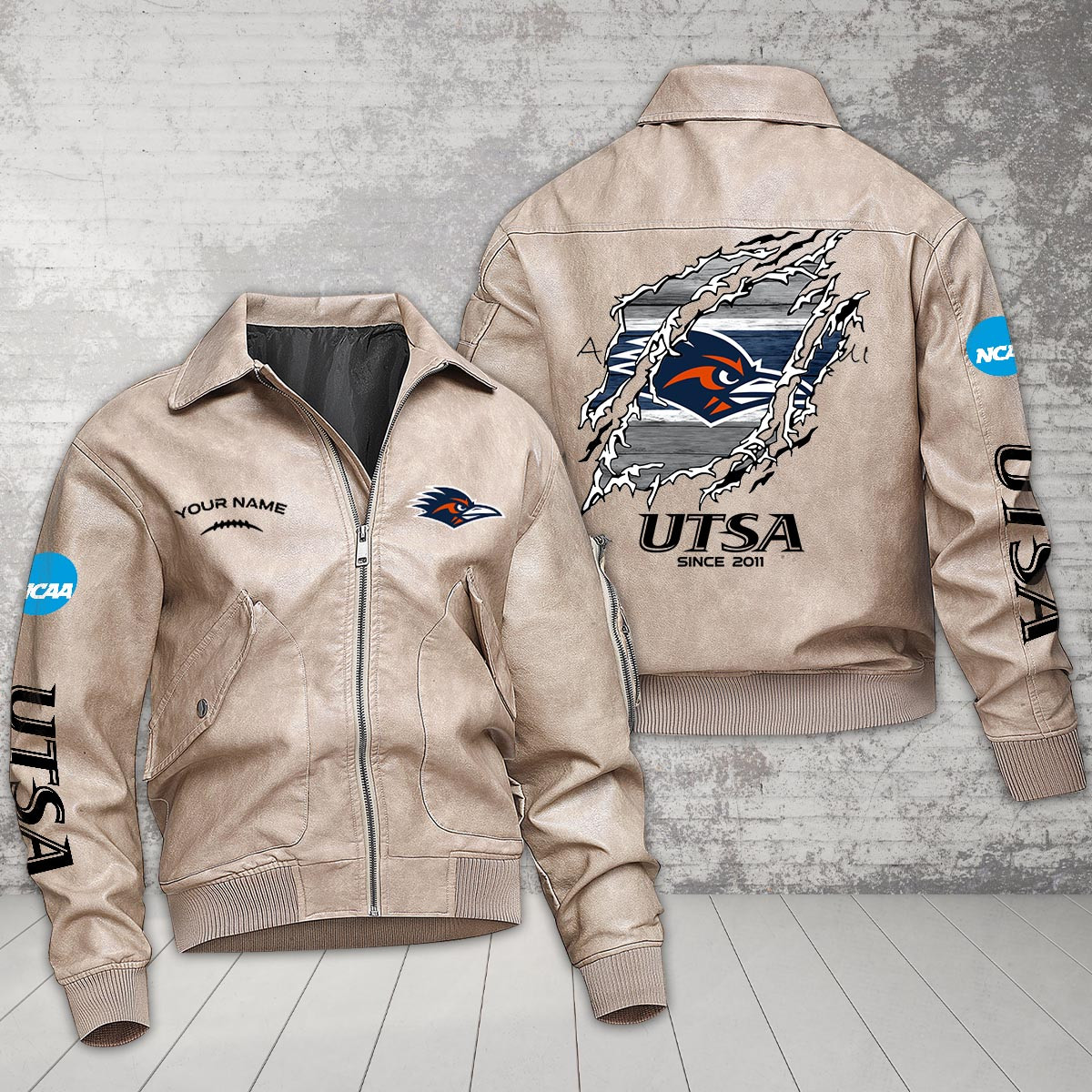 Utsa Jacket UTSA Roadrunners Vintage Leather Jacket – Nousty