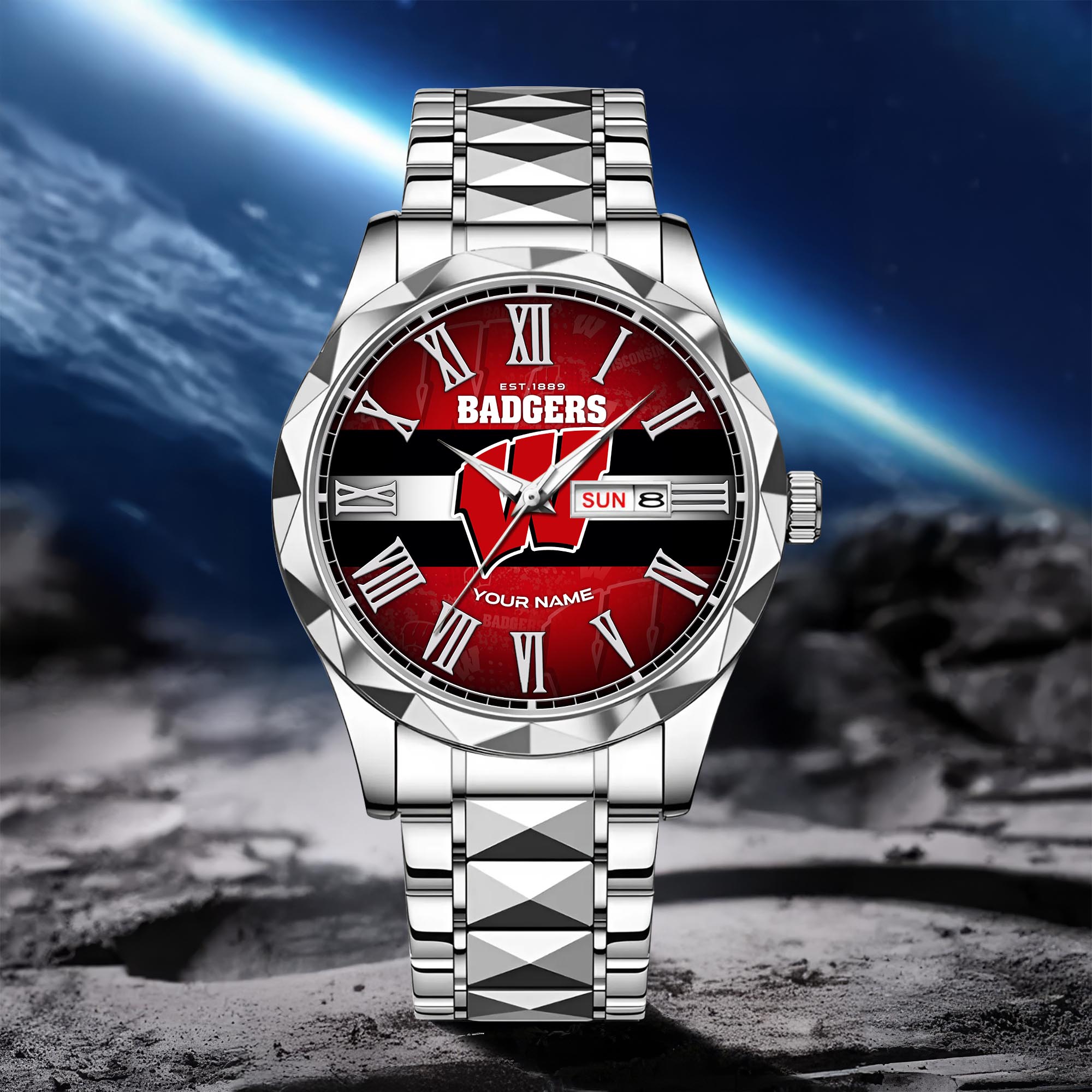 Wisconsin Watch Wisconsin Badgers Alloy Luxury Quartz Watch – Nousty