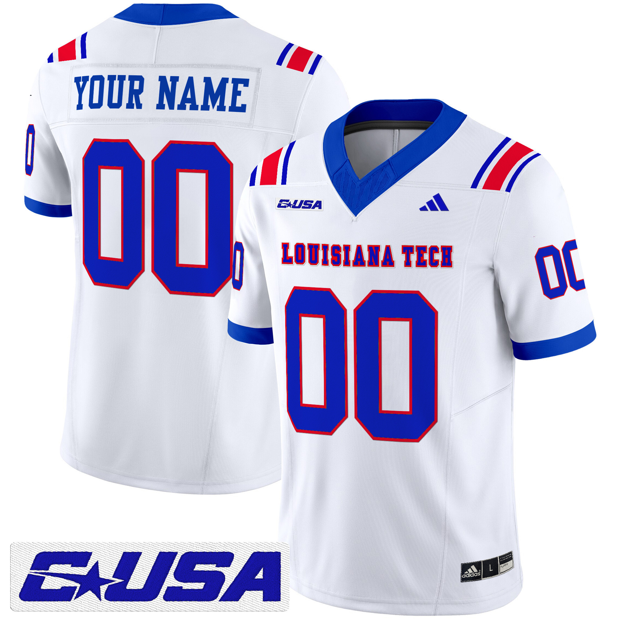 Louisiana Tech Bulldogs 2025 Vapor Limited Custom Jersey – All Stitched ...