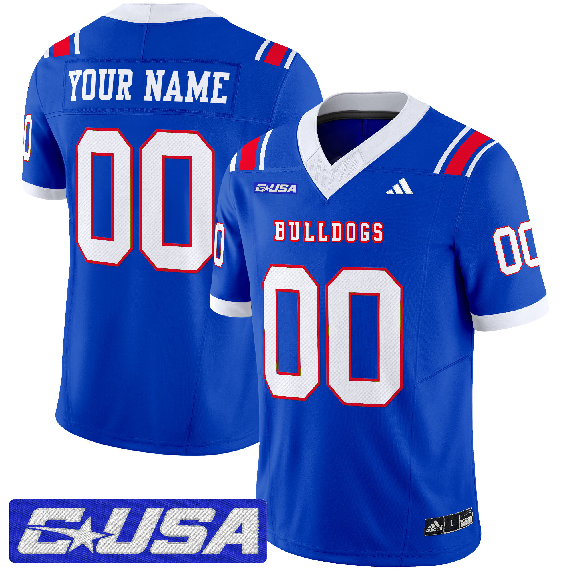 Louisiana Tech Bulldogs 2025 Vapor Limited Custom Jersey – All Stitched ...