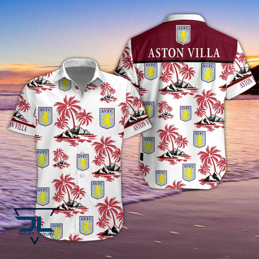 Aston Villa FC 2022 tropical summer hawaiian shirt