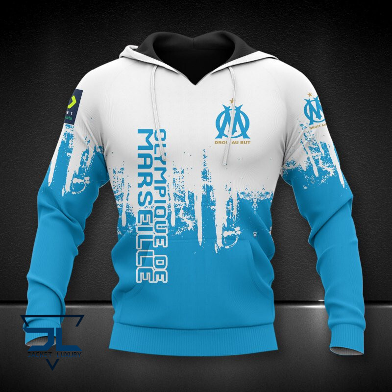 Olympique de Marseille Droit Au But blue 3d shirt, hoodie1