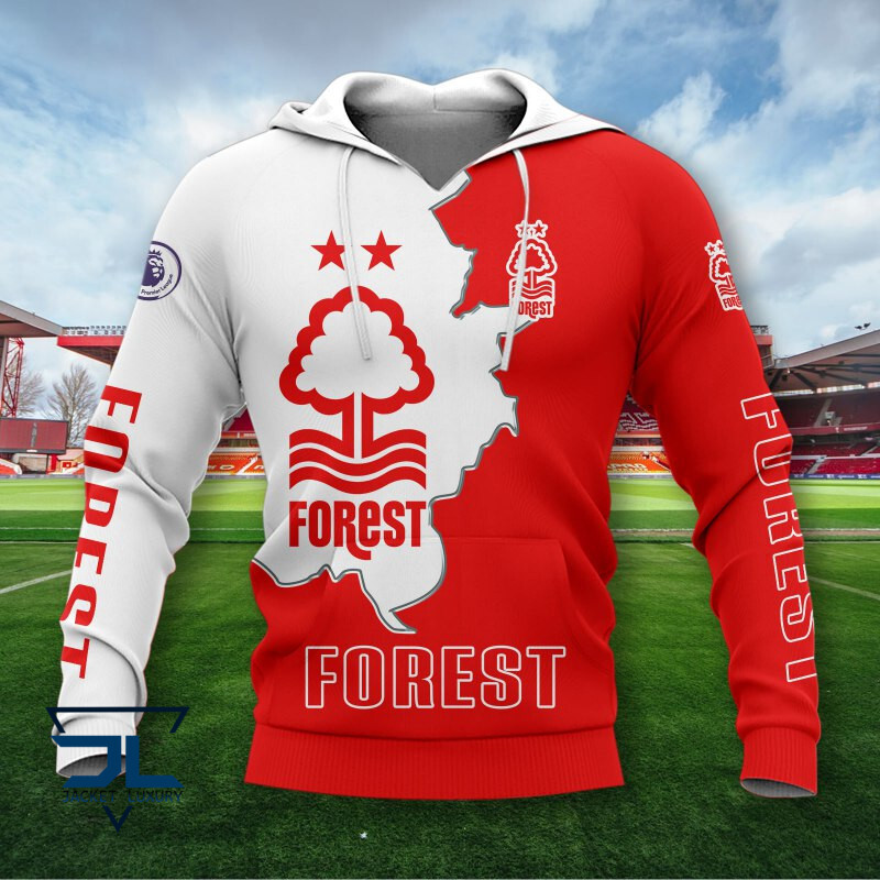 HOT Nottingham Forest F.C Red-White 3D Print Hoodie, Shirt1