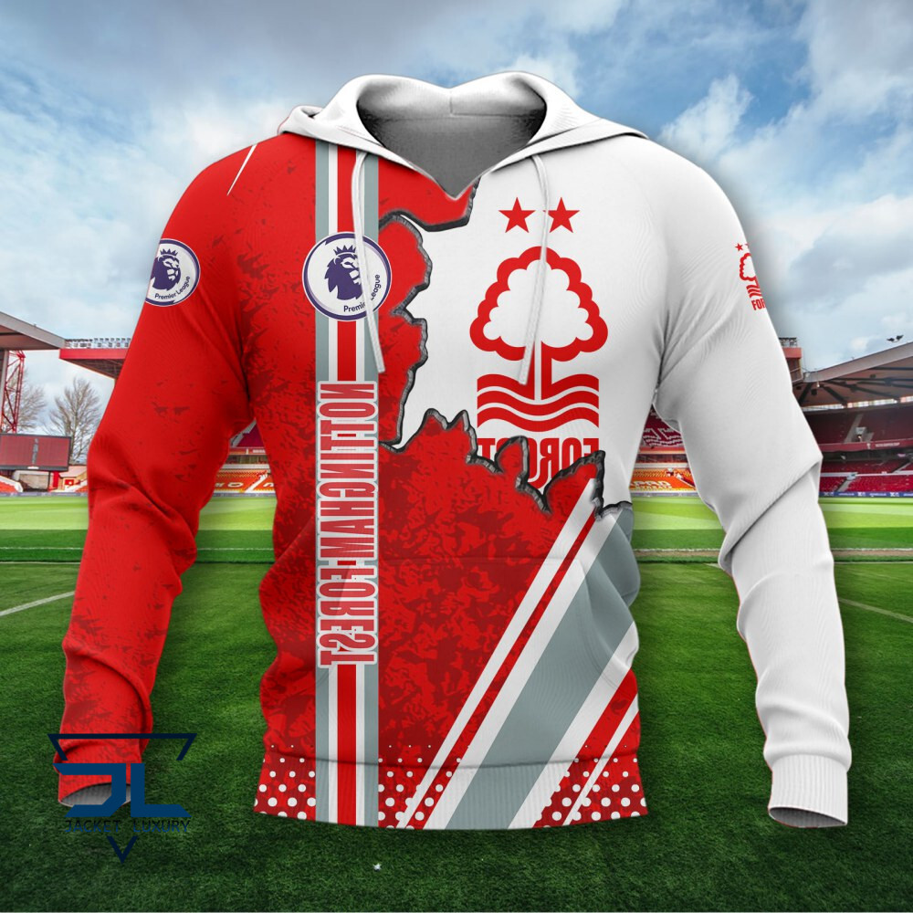 HOT Nottingham Forest F.C White-Red 3D Print Hoodie, Shirt1