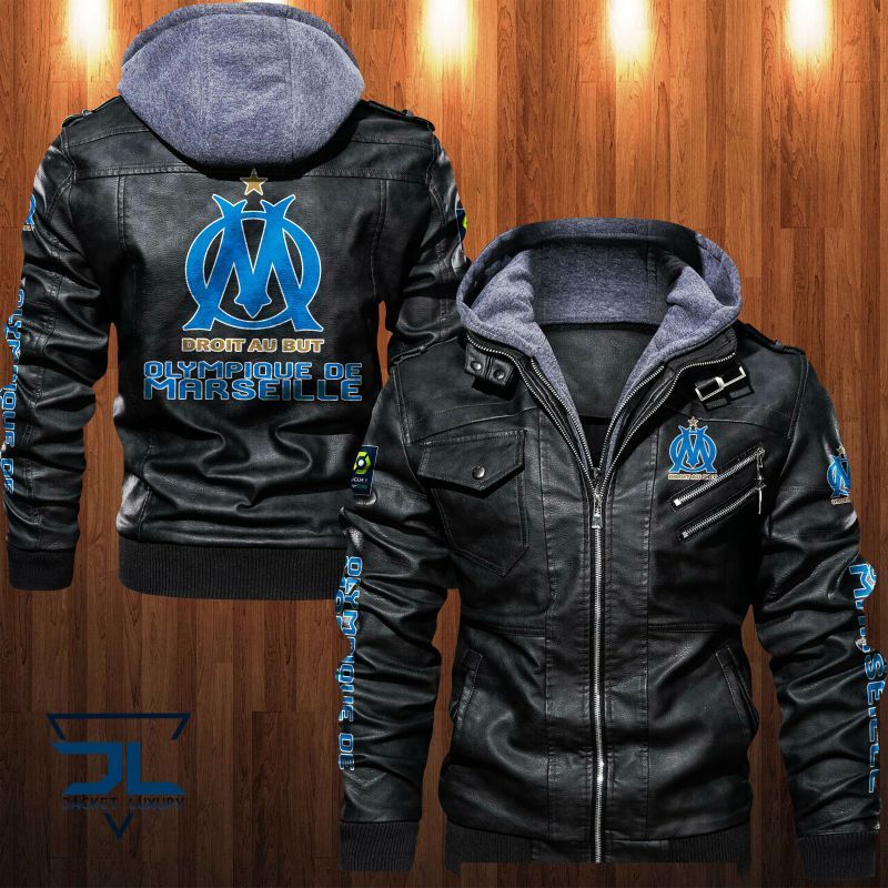 Olympique de Marseille Leather Jacket1