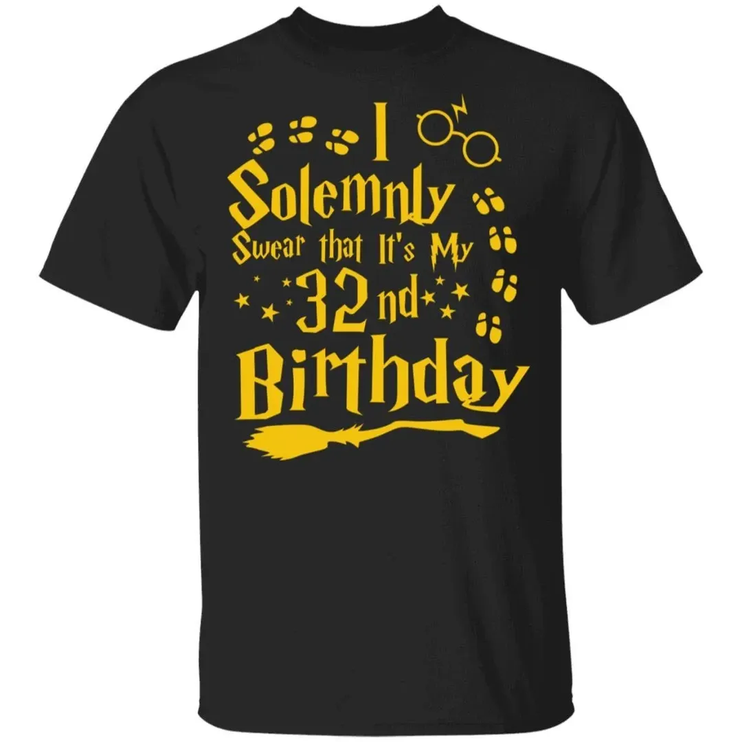 I Solemnly Swear It's My 7th Birthday T-Shirt Tee Gift Seventh Harry Potter Bday 
