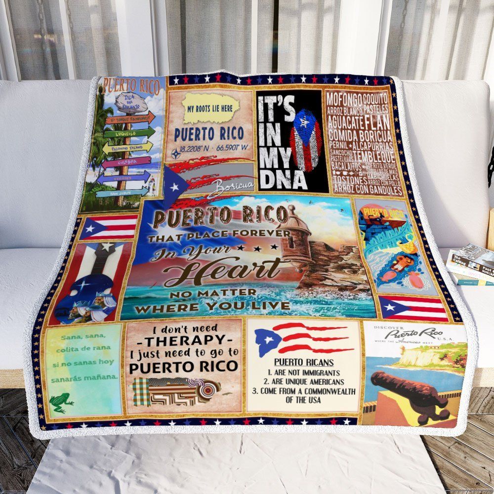 Puerto Rico That Place Forever In Your Heart Sofa Throw Blanket 