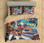 Custom Hatsune Miku 3d Bedding Set Duvet Cover Set 3pcs Flat Sheet Pillowcases exr5404 , Comforter Set