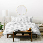 Lisa Argyropoulos Florence Monochrome on White Duvet Cover , Comforter Set