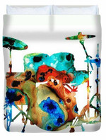 The Drums - Music Art By Sharon Cummings 3D Personalized Customized Duvet Cover Bedding Sets Bedset Bedroom Set , Comforter Set