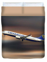 Ryanair Boeing 737-8As 3D Personalized Customized Duvet Cover Bedding Sets Bedset Bedroom Set , Comforter Set
