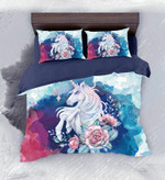 Default  Watercolor Unicorn3D Customize Bedding Set/ Duvet Cover Set/  Bedroom Set/ Bedlinen , Comforter Set