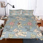 Household Goods Teddy Bear Theme Digital Printing Bedding EXR6380 , Comforter Set
