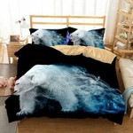 Polar Bear Out Of Themoke 3D Customize Bedding Set/ Duvet Cover Set/  Bedroom Set/ Bedlinen , Comforter Set