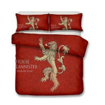 Game Of Thrones Lannister House 3D Personalized Customized Bedding Sets Duvet Cover Bedroom Sets Bedset Bedlinen , Comforter Set