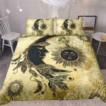 Moon &amp;amp;un On Golden Background 3D Customize Bedding Set/ Duvet Cover Set/  Bedroom Set/ Bedlinen , Comforter Set