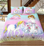Princess With Her Unicorn 3D Customize Bedding Set/ Duvet Cover Set/  Bedroom Set/ Bedlinen , Comforter Set