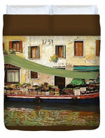 Il Mercato Galleggiante A Venezia 3D Personalized Customized Duvet Cover Bedding Sets Bedset Bedroom Set , Comforter Set