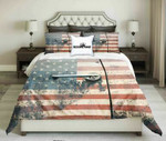 Usa Flag On Old Car Door Retro Design  | kings3D Customize Bedding Set/ Duvet Cover Set/  Bedroom Set/ Bedlinen , Comforter Set