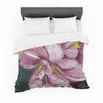 Cathy Rodgers &amp;quot;Pink Day Lily Blooms&amp;quot; Pink Flower Featherweight3D Customize Bedding Set/ Duvet Cover Set/  Bedroom Set/ Bedlinen , Comforter Set