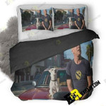 Bruce Willis With Dog In Once Upon A Time In Venice P8 3D Customize Bedding Sets Duvet Cover Bedroom set Bedset Bedlinen , Comforter Set