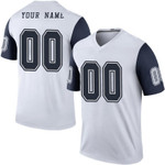 Youth Custom Dallas Cowboys Color Rush Jersey - White Legend