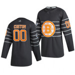 Boston Bruins Custom 00 2020 NHL All-Star Game Authentic  Gray Jersey