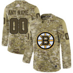 Custom NHL Boston Bruins Personalized Camo NHL Jersey