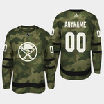 Buffalo Sabres Custom #00 2019 Armed Special Forces Jersey - Camo - Youth