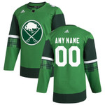 Custom NHL Buffalo Sabres 2020 St. Patrick’s Day Custom NHL Jersey Green