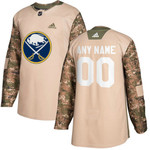 Youth's Buffalo Sabres Camo  Veterans Day Custom Practice Jersey