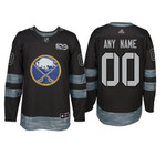  Buffalo Sabres Black 1917-2017 100th Anniversary Stitched NHL Custom Jersey - Youth