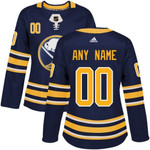 Women's Authentic Buffalo Sabres Custom  Home Jersey - Navy Blue