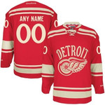 Reebok Detroit Red Wings Youth's Customized Premier Red 2014 Winter Classic Jersey
