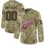 Detroit Red Wings Camo Men's Customized  Jersey