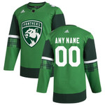 Custom NHL Florida Panthers 2020 St. Patrick’s Day Custom NHL Jersey Green
