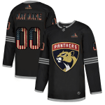 Custom NHL Florida Panthers Custom Black USA Flag Limited NHL Jersey