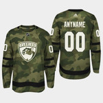 Florida Panthers Custom #00 2019 Armed Special Forces Jersey - Camo