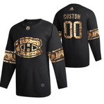 Youth's Montreal Canadiens Custom Black Python Skin 2021 Exclusive Edition Jersey - Youth